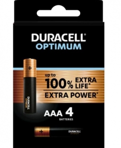 DURACELL OPTIMUM EXTRA POWER MINI STILO AAA4 4PZ