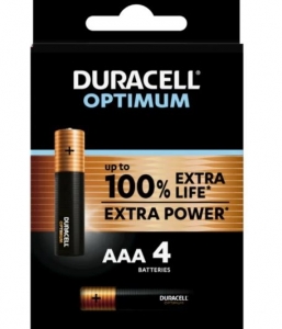 DURACELL OPTIMUM EXTRA POWER MINI STILO AAA4 4PZ